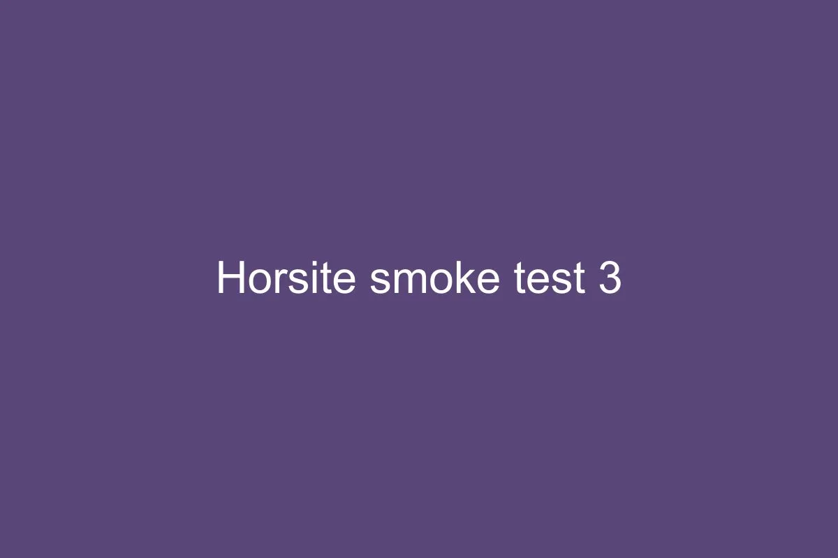 Smoke test horse 3