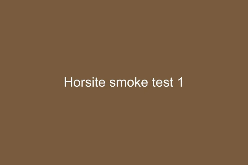 Smoke test horse